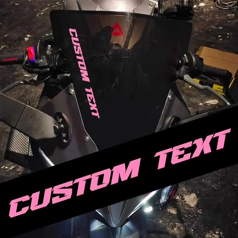 1 piece of personalized customized letter theme, multi-color and multi-size optional motorcycle sticker, motorcycle decoration, Sticker Decals, waterproof and durable