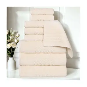 Superior 9-Piece Playa Zero Twist Cotton SolidTowel Set