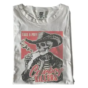 Comfort Colors Cowboy Killers Shirt, Skull Cowboy Graphic Tee, Vintage Skeleton Cowboy Shirt, Funny Western Design Shirt, Retro Cowboy Skull Shirt, Wild West Humor Shirt, Gift for Men, Gift for Women, Crew Neck T-shirt, Trending T-shirt