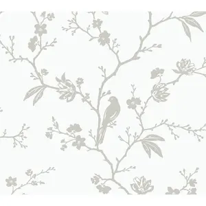 NextWall Songbird Chinoiserie Peel and Stick Wallpaper