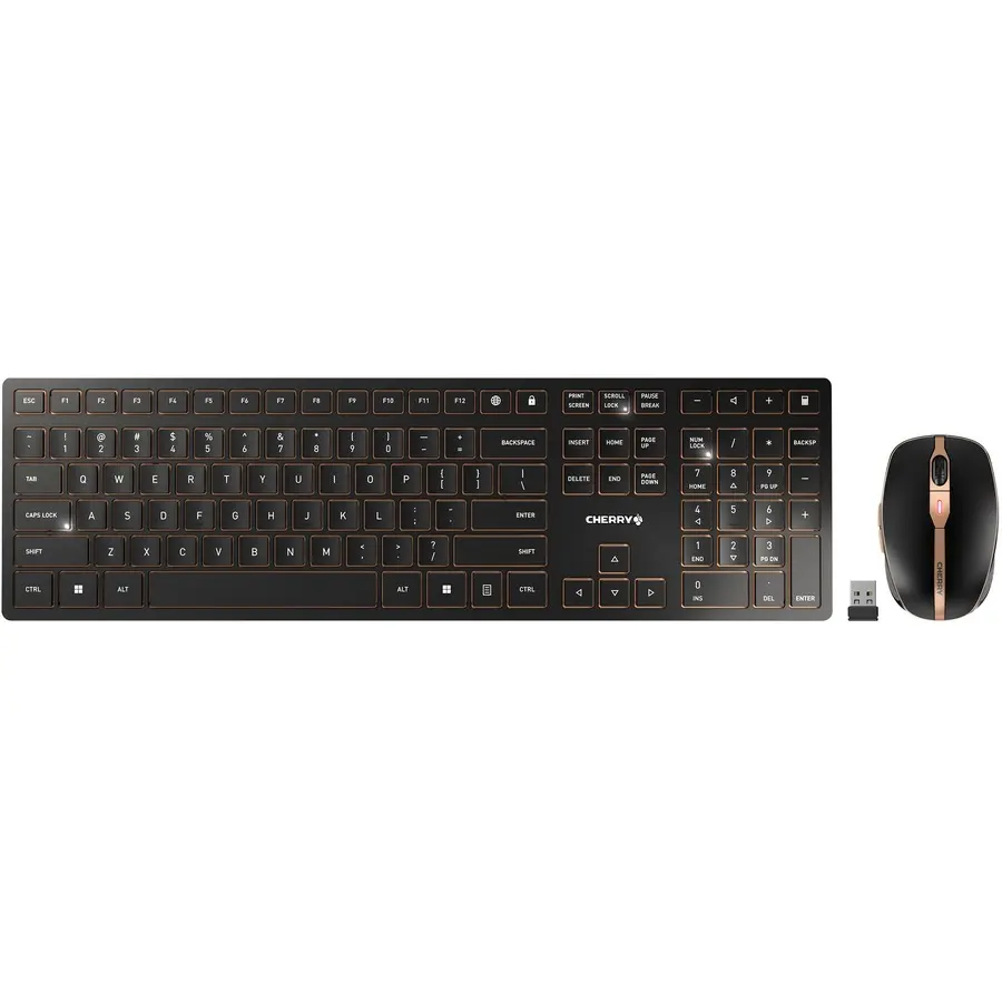 CHERRY DW 9100 Slim Profile Bluetooth Rechargeable Wireless Keyboard & Mouse Combo Set