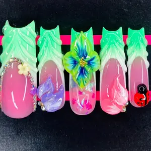 Garden Glow XL Press On Nails