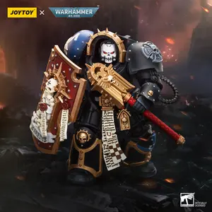 JOYTOY Warhammer 40K & The Horus Heresy Ultramarines Chaplain in Terminator Armour 1/18 Limited Edition Action Figure Model Collectible for Birthday Christmas Display