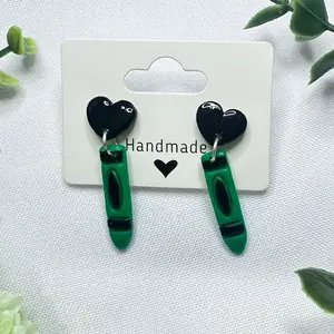 Crayon Post Clay Dangle Earrings!