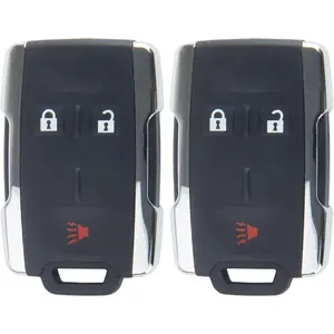M3N-32337100 Key Fob Shell Case Compatible with Silverado 1500 Silverado 2500 Silverado 3500 Tahoe Canyon Sierra 1500 Yukon Colorado 2PCS