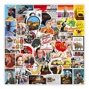 50Pcs/lot TV Series Better Call Saul Stickers Classic Drama Sticker On Laptop Car Phone Luggage Motorcycle PVC Waterproof Decal