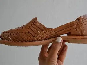 Huarache Sandal - All Sizes Boho- Hippie Vintage - Mexican Style -Colorful Leather - Mexican Huaraches