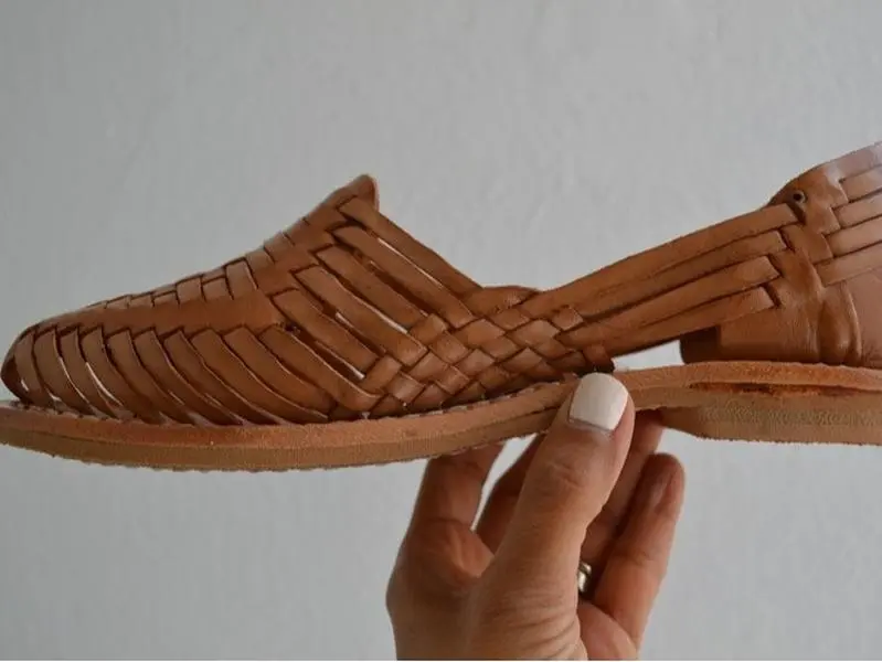 Huarache Sandal - All Sizes Boho- Hippie Vintage - Mexican Style -Colorful Leather - Mexican Huaraches