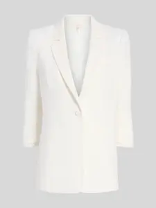 Crepe Khloe Blazer in Ivory