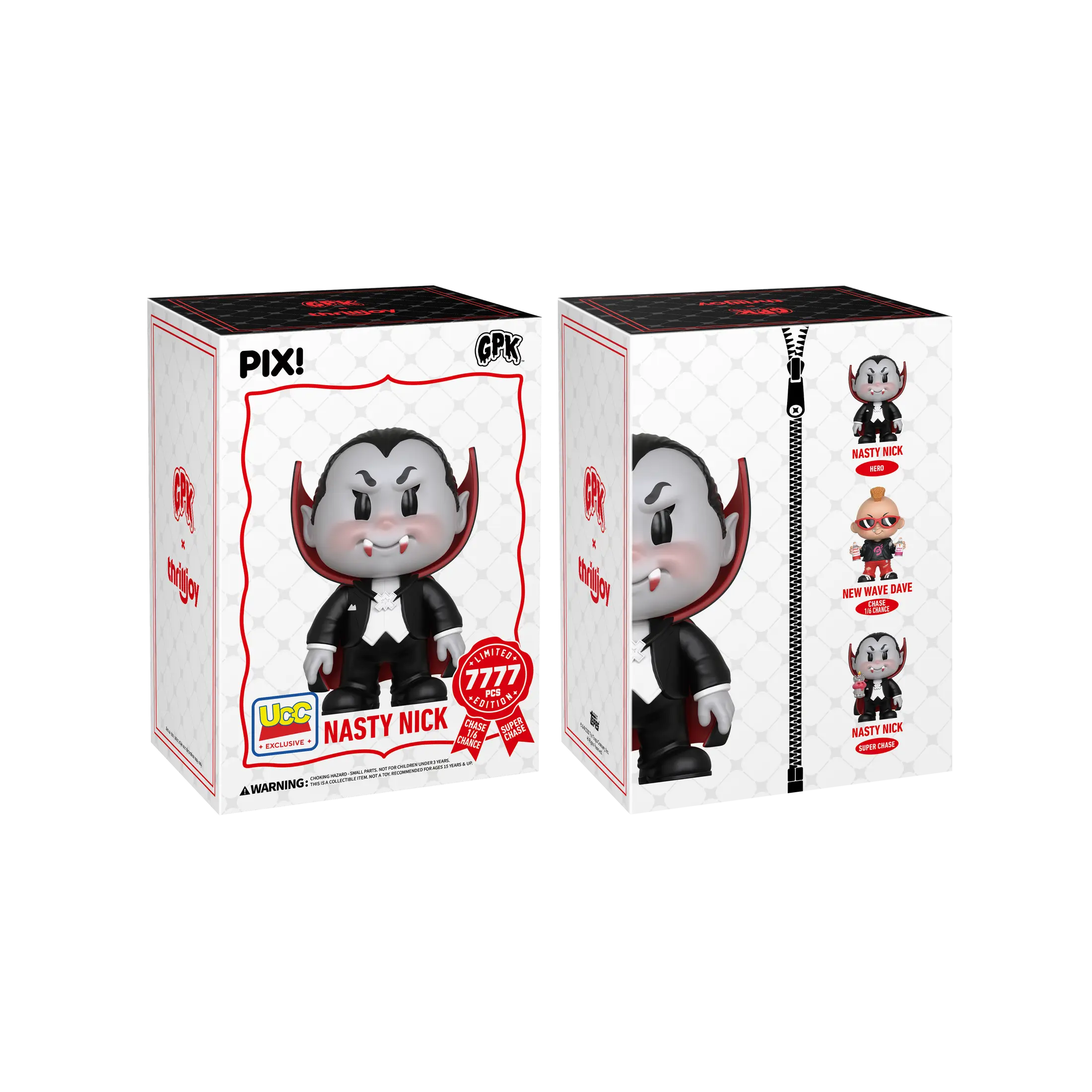 Thrilljoy PIX! Garbage Pail Kids Nasty Nick (UCC Exclusive) LE 7777 Collectible Blind Box Vinyl Figure