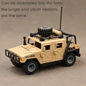 Desert Armored Vehicle Special Forces Team Minifigure Military Swat Building Blocks Toy with Shield Weapon Set Imaginative Battlefield Experience