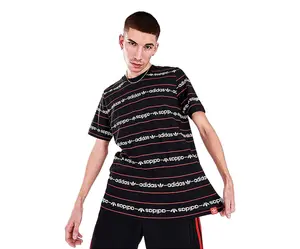 Adidas Stripes Hrz Tee Mens Active Shirts & Tees