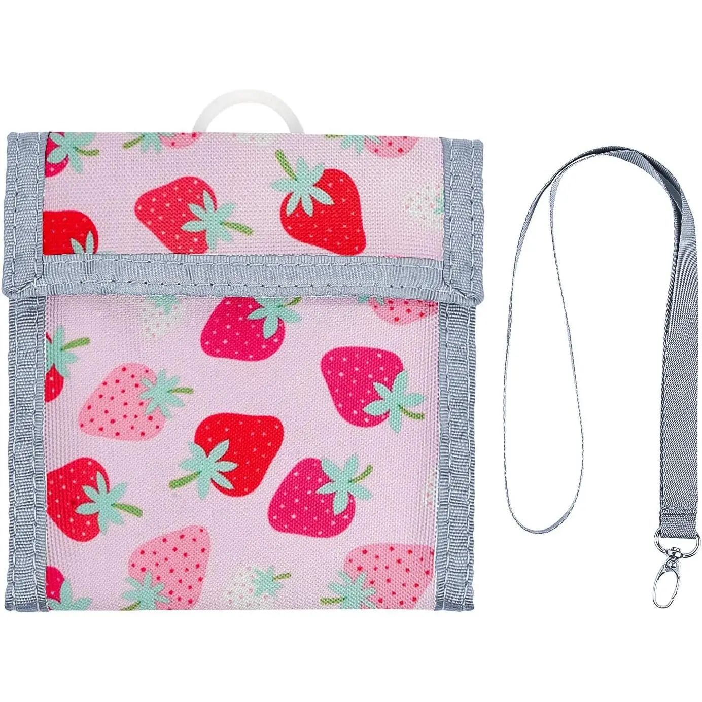 Kids Trifold Wallet for Boys 4-12Years, Wallet with Card Holders, Perfect Children's Birthday Gift - Toddler Wallet for Boys, Trifold Wallet for Kids (strawberry)Gift.