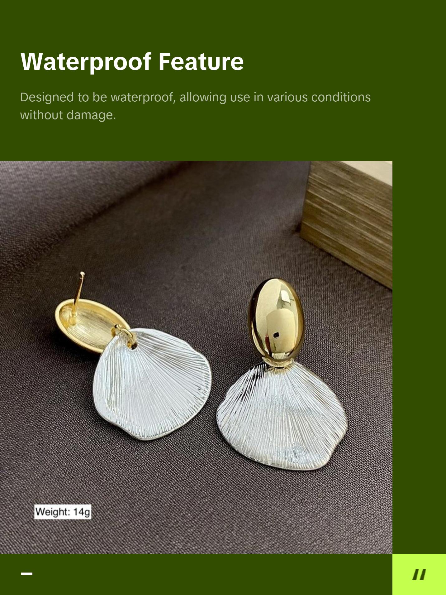 Sterling Silver Duo Color Seashell Earrings