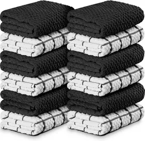 Utopia Towels - Kitchen Towels, 15 x 25 Inches, 100% Ring Spun Cotton Super Soft & Absorbent Linen Dish, Tea & Bar Towels Set