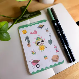 Happy Planting  - Journaling Sticker Sheet