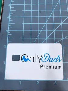 Only Dads Premium Credit Card Skin - Sleek Ultra-Thin Vinyl for Dad Mode - Durable Scratch-Resistant Design - Peel-On Peel-Off Feature - Perfect for Dad Jokes & BBQ Tips
