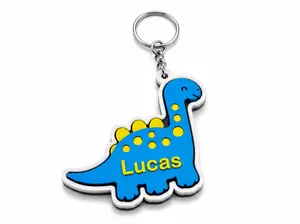 Personalized Dinosaur Keychain | Custom 3D Printed Name Keychain | Dino-Themed Accessory