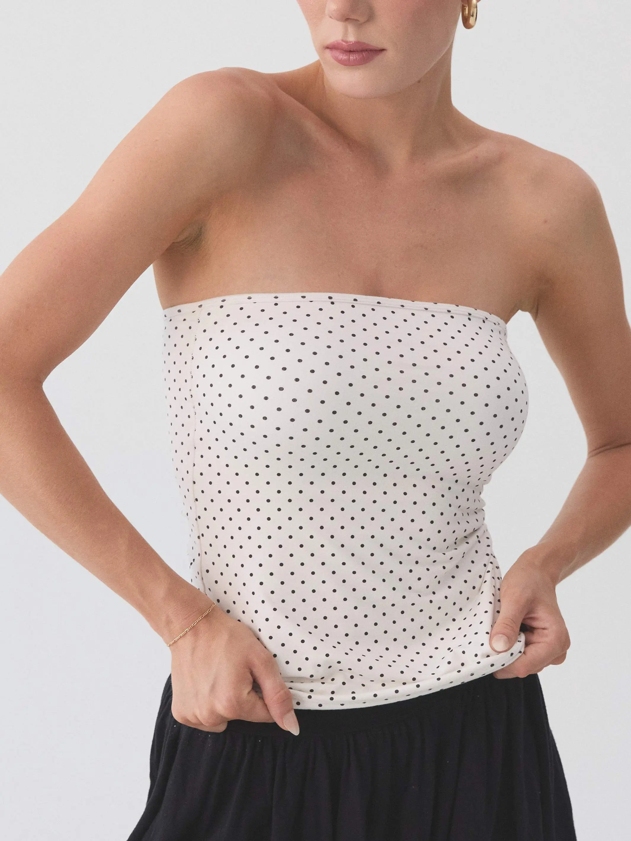 White and Black Polka Dot