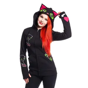 Black Cat Hoodie [BLACK]