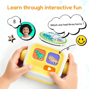 Seedpace Magnetic Card Storytelling Machine for Toddlers, Interactive Educational Toy with 100+ Stories, Light-Up Buttons, Music & Flashcards, Portable Learning Toy for Preschool, Homeschool & Classroom Kids