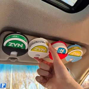 ZYN 3D Printed ZYN Vehicle Sun Visor Holster - Secure Access for ZYN Containers, Available in Multiple Colors &,Non-Toxic PLA Material, Durable Design - Car Console Organizer,Gift for Boyfriends or Husbands
