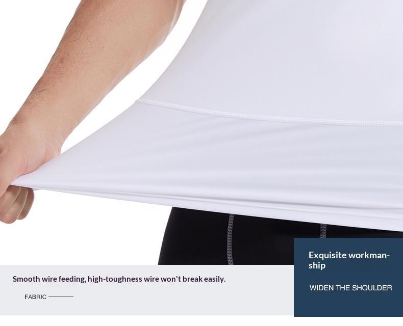 Men Compression Tank Top | Tummy Control, Gynecomastia Shaper, Posture Correction Seamless Undershirt for Gym, Business & Dating Menswear