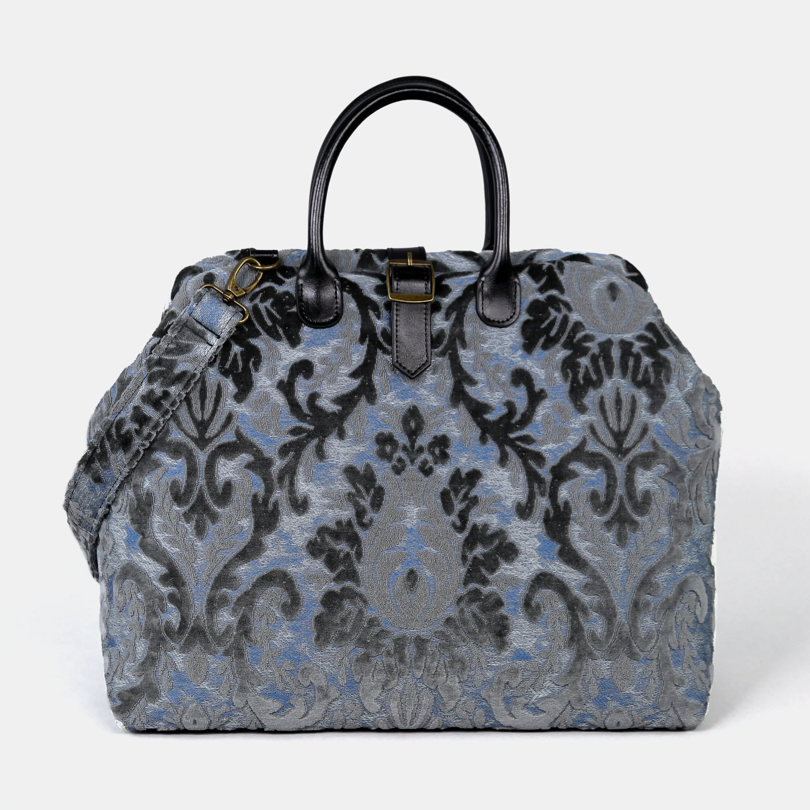 Burnout Velvet Steel Blue Mary Poppins Weekender