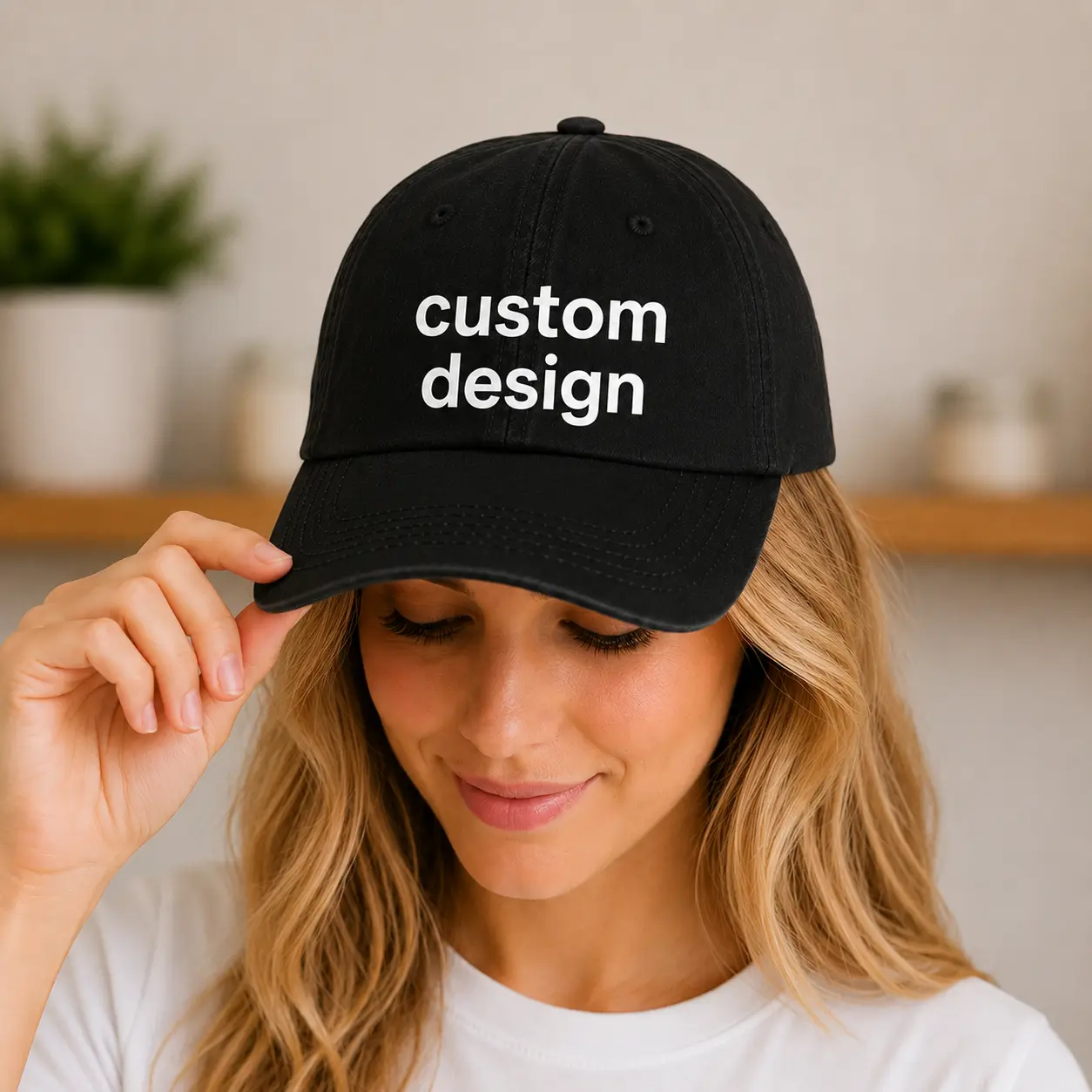 Custom Baseball Cap with Your Logo or Text, Personalized Unisex Unstructured Dad Hat - Adjustable Strap, Great for Teams & Birthday Gifts