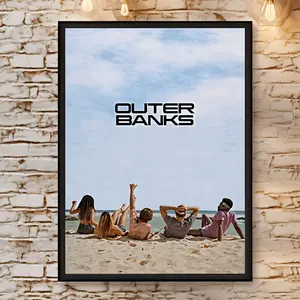 Room Decor 1pc Outer Banks Canvas Print Poster, Unframed Wall Art for Teen Room, Creative Living Room, Bedroom, Office, Restaurant Decor, Waterproof, Perfect Gift, 30.48x40.64 cm