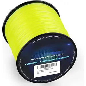 Destron Monofilament Fishing Line, ¼ LB Filler Spools Mono Line, High Abrasion Resistance, Lower Light Refraction, Lower Memory Extruded Nylon Monofilament Line, For Freshwater & Saltwater