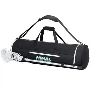 Himal Outdoors Lacrosse Bag With Dual Strap, 2 Stick Holders and Separate Cleats Compartment, Large Capacity to Holds All Lacrosse Equipment Backpack