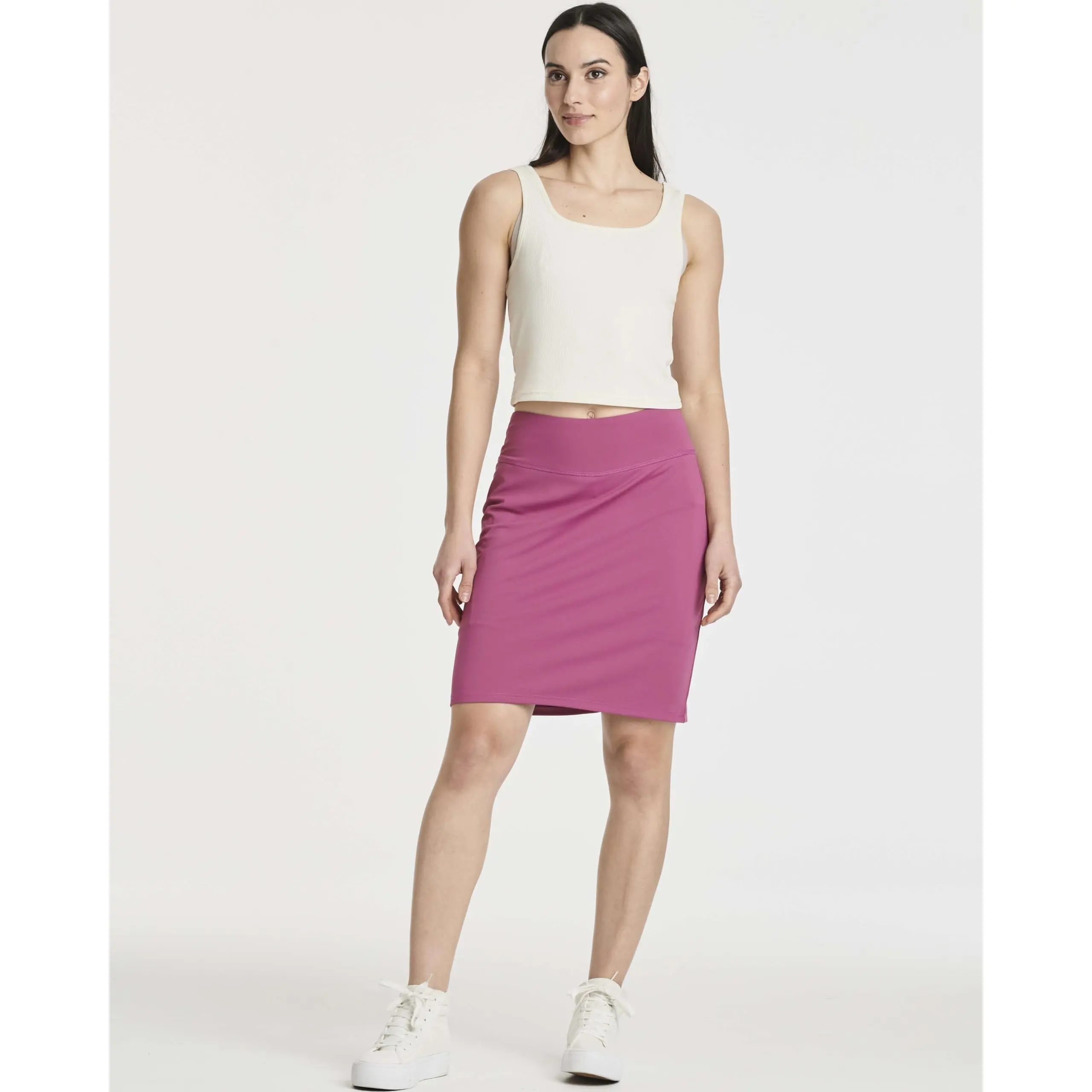 Real Essentials 3 Pack: Women's 20" Golf Skirts Knee Length Skorts Athletic Long Active Casual Pockets (Available in Plus)