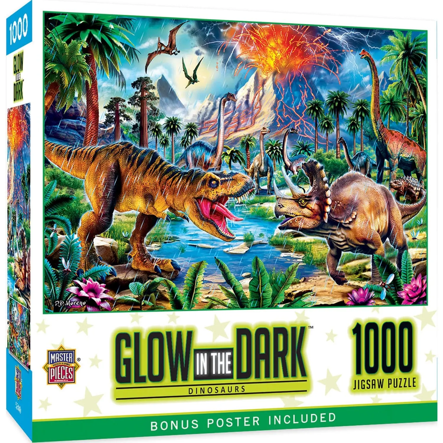 Glow in the Dark - Dinosaurs 1000 Piece Jigsaw Puzzle Glow in the Dark - Dinosaurs 1000 Piece Jigsaw Puzzle