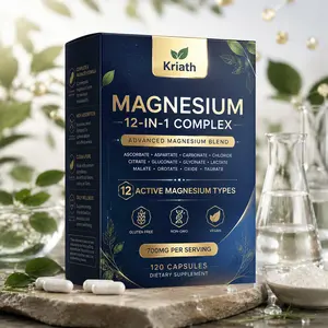 12-in-1 Magnesium Complex 700mg – Multi-Source Magnesium Blend, Vegan Capsules for Daily Wellness Support