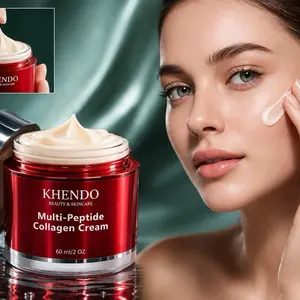KHENDO Multi-Peptide Collagen Cream for Skin Renewal & Regeneration Boosts Collagen Production for Youthful Complexion Hydrate & Moisturize All Skin Types - Moisturizer