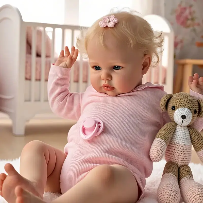 Toddler Reborn Baby Dolls 24 Inch Realistic Dolls Toddler Girl Real Life Like Looking Baby Dolls That Look Real Bebes Reborn Babies with Hair and Toys