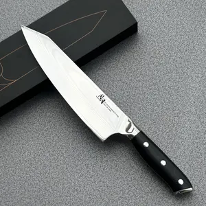 Tonggang 67-Layer Damascus Steel  8" Chef Knife 10cCr15CoMoV Blade Cooking Knife With G10 Handle Kitchenware Utensils Cutting knives for men Ergonomic