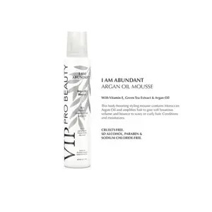 I am abundant, argan oil, hair mousse