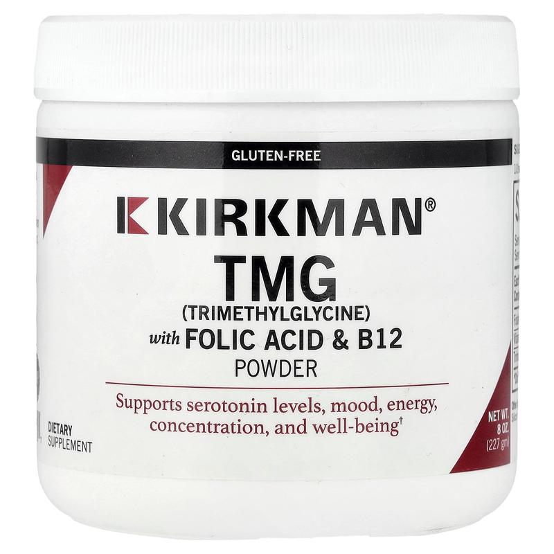 Kirkman Labs TMG with Folic Acid & B12 Powder, 8 oz (227 g)