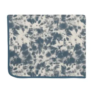 Print Bamboo Throw Blanket - Deep Sea Tie Dye