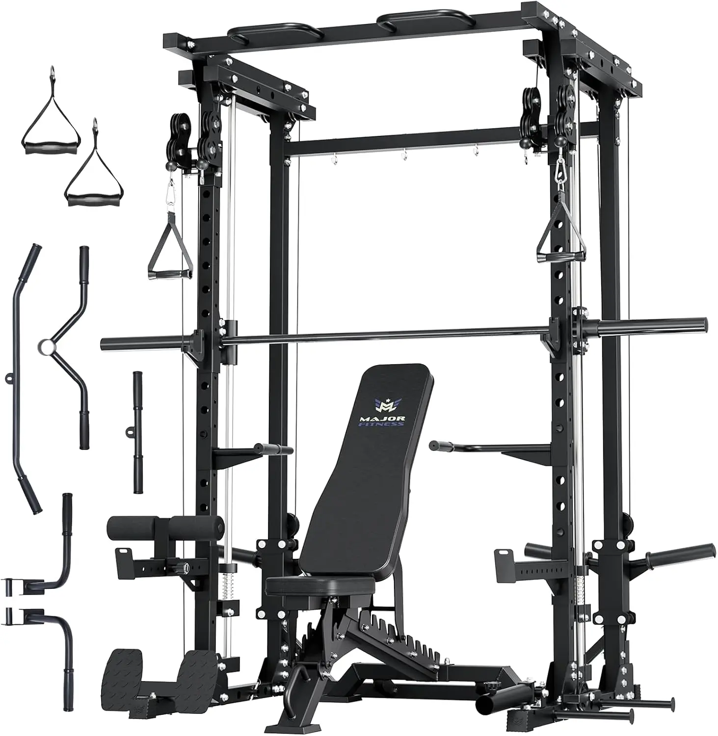 Major Fitness Drone3 Smith Machine, All-in-One Home Gym Power Rack