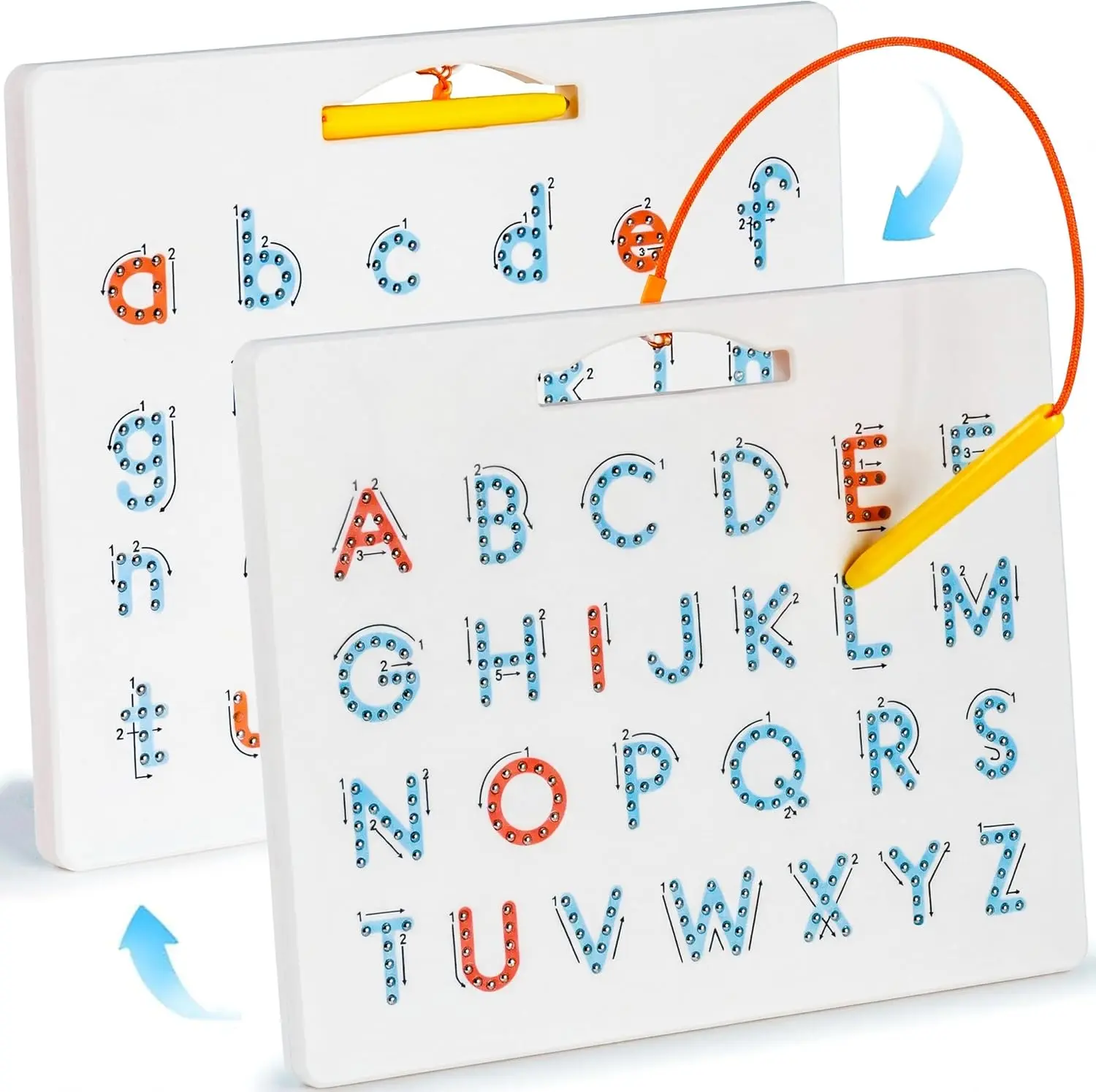 Magnetic Alphabet Tracing Board – Double Sided ABC Writing Practice Toy for Preschool Kids, Educational Learning Gift