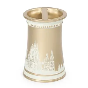 Jay Franco Harry Potter Gold Hogwarts Castle Resin Toothbrush Holder