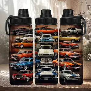 1pc 20oz  (Ford Mustang)Topic Stainless Steel water Cup ,water bottle Durable Leak-Proof Car Cup for Outdoor Use,Perfect Christmas & New Year Gift for,Camping Essentials,Unique Gift Item,Durable Drinkware