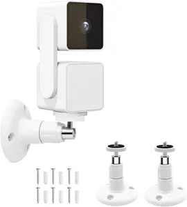 Wall Mount for Wyze Cam Pan V3 and Wyze Cam V4 and V3, 2 Pack 360 Degree Swivel Adjustable Bracket for Wyze Camera System (Wyze Camera Is Not Included) Pefecon