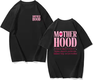 Washed Cotton Mom Life T-Shirt – Relaxed Fit, Oversized, Perfect Gift for Mother's Day