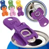 【Party Exclusive】6-24Pcs Complete Cover Easy Tab Opener New and Improved Beverage Barricade 2.0. Applicable to 202 Can, Colorful Drink Can Protector Cap for Soda, Beer, Coke Shields From Bugs, Bees, Dust at the Party, BBQ, Beach