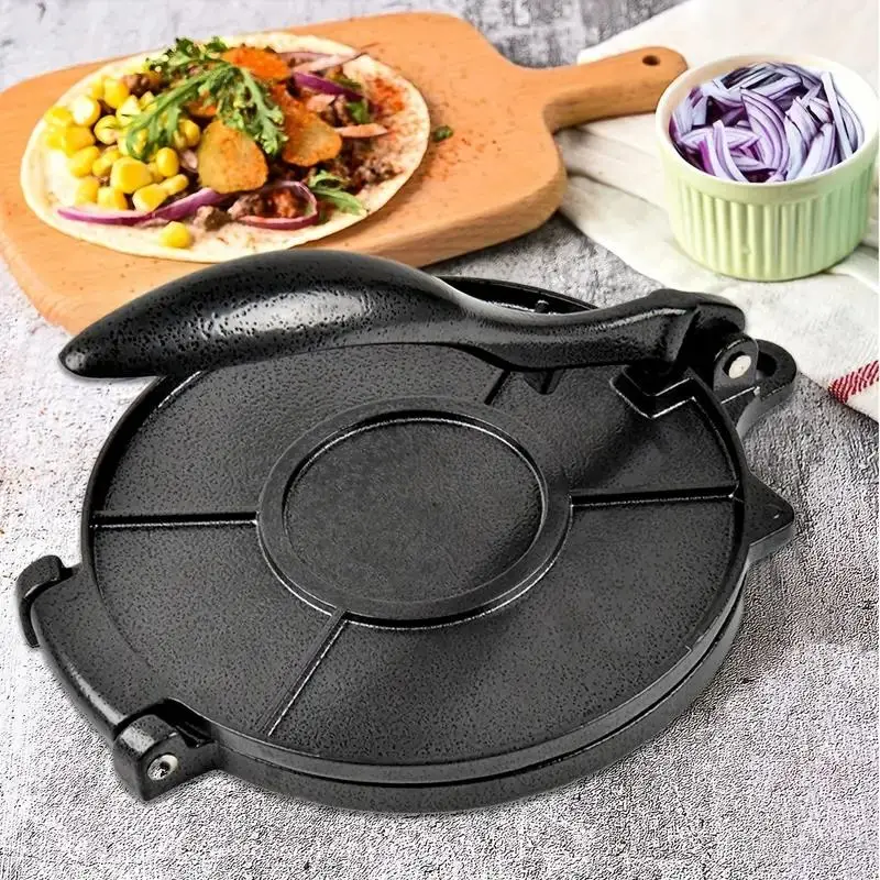 Durable Taco Press, 1 Count Manual Tortilla Maker Press, Taco Pancake Mold, Household Practical Kitchen Utensils, Kitchen Gadgets, Kitchen Accessories