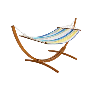 10.5 FT Cotton Fabric Hammock with Stand